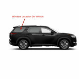 Tempered Passenger Right Side Quarter Window Quarter Glass Compatible with Nissan Pathfinder 2022-2025 Models