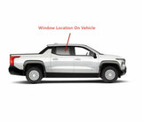 Tempered Passenger Right Side Rear Door Window Door Glass Compatible with Chevrolet Silverado EV 2024-2026 Models (Only For Electric Vehicles)
