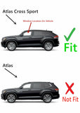 Tempered Driver Left Side Front Door Window Door Glass Compatible with Volkswagen Atlas Cross Sport 2020-2026 Models
