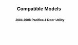 Back Tailgate Window Back Glass Heated Compatible with Chrysler Pacifica 2004-2008 Models