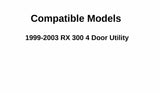 Factory Mirror Tinted Driver Left Side Rear Door Window Door Glass Compatible with Lexus RX300 1999-2003 Models