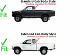 Privacy Stationary Rear Window Back Glass Compatible with Nissan 850 Pickup 1986-1997 Models