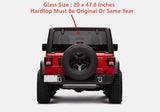 Heated Back Tailgate Window Back Glass Compatible with Jeep Wrangler 2011-2017/Jeep Wrangler JK 2018 Models