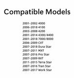 Back Window Back Glass Compatible with Navistar 4000/ 4100/ 4200/ 4300/ 4000/ 7000/ 8000/ CXT/ Dura Star/ MXT/ Pro Star/ RXT/ Terra Star/ Tran Star/ Work Star Models W/ Rubber Molding Around
