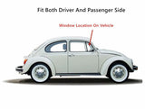 Tempered Front Vent Window Vent Glass Compatible with Beetle / Super Beetle 2-Door Sedan 1965-2003 Models