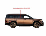 Tempered Passenger Right Side Rear Door Window Door Glass Compatible with Hyundai Santa Fe 2024-2026 Models