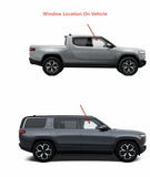Laminated Passenger Right Side Front Door Window Glass Compatible with Rivian R1T R1S 2022-2025 Models