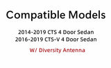 Heated W/Antenna Rear Window Back Glass Compatible with Cadillac CTS 2014-2019 / CTS-V 2016-2019 4 Door Sedan Models