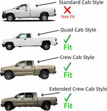 Tempered Driver Left Side Front Door Window Door Glass Compatible with Dodge Dodge Ram 1500 2009-2018 &1500 Classic 2019-2024 & 2500 3500 2010-2026 & 3500Cab/Chs 4500 5500 2011-2026 4-Door Models