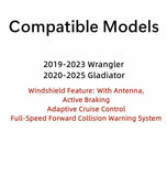 Laminated Front Windshield Window Glass Compatible with Jeep Gladiator 2020-2025/ Wrangler 2019-2023 Models W/ Feature