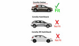 Passenger Right Side Rear Vent Window Vent Glass Compatible with Toyota Corolla 4 Door Sedan 2014-2019 Models