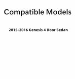 Back Glass Back Window Heated Compatible with Hyundai Genesis 4 Door Sedan 2015-2016 Models