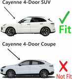 Tempered Driver Left Side Rear Door Window Door Glass Compatible with Porsche Cayenne SUV 2019-2024 Models (Not For Coupe)