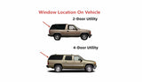 Back Window Tailgate Glass Compatible with GMC Suburban & Yukon/Chevrolet Suburban & Tahoe 1995-1999/Chevrolet Tahoe Limited & Tahoe Z71/GMC Yukon Denali/Cadillac Escalade 2000 Models