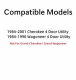 Privacy Driver Left Side Rear Door Window Door Glass Compatible with Jeep Cherokee 1984-2001 Wagoneer 1984-1990 4 Door Models