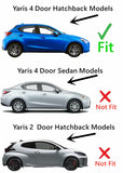 Tempered Passenger Right Side Front Door Window Door Glass Compatible with Toyota Yaris 4-Door Hatchback 2020-2021 Models
