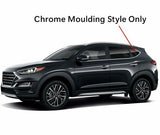 Chrome Moulding Style Driver Left Side Rear Quarter Window Quarter Glass Compatible with Hyundai Tucson 2016-2021 Models