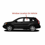Clear Tempered Driver Side Left Rear Door Window Door Glass Compatible with Honda CR-V 2007-2011 Models