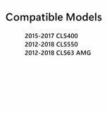 Tempered Driver Left Side Front Door Window Door Glass Compatible with Mercedes Benz CLS400 / CLS550 / CLS63AMG / 2012-2018 Models