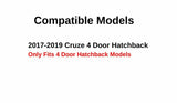 Heated w/ Antenna Back Window Back Glass Compatible with Chevrolet Cruze 4 Door Hatchback 2017-2019 Models