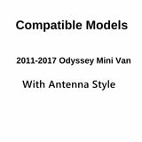 Factory Privacy Tinted With-Antenna Style Driver Left Side Quarter Window Quarter Glass Compatible with Honda Odyssey 2011-2017 Models