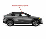 Tempered Passenger Right Side Front Door Window Door Glass Compatible with Subaru Solterra / Toyota BZ4X 2023-2025 Models