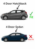 Non-Heated Back Window Back Glass Compatible with Hyundai Accent 4 Door Hatchback 2012-2017 Models