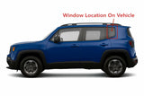 Driver Left Side Quarter Window Quarter Glass Compatible with Jeep Renegade 2015-2023