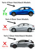 Tempered Driver Left Side Front Door Window Door Glass Compatible with Toyota Yaris 4-Door Hatchback 2020-2021 Models