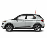Driver Left Side Rear Vent Window Vent Glass Compatible with Hyundai Venue 2020-2026 Models Glass Only