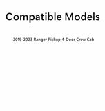 Clear Tempered Driver Left Side Rear Door Window Glass Compatible with Ford Ranger Pickup 4-Door Crew Cab 2019-2023 Models