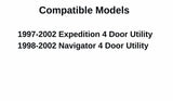 Heated Back Tailgate Window Back Glass Compatible with Ford Expedition/Lincoln Navigator 1997-2002 Models