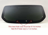 9/16'' Hole Style Heated Rear Back Window Back Glass Compatible with Hyundai Tucson 2005 Models