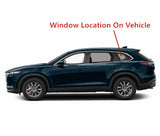 Driver Left Side Rear Quarter Window Quarter Glass Compatible with Mazda CX-9 2016-2023 Models