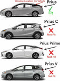 Heated Back Window Back Glass W/Wiper Hole Style Compatible with Toyota Prius 2016-2022 Models