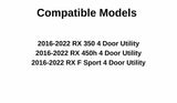Heated Back Tailgate Window Back Glass Compatible with Lexus RX F-Sport / RX350 / RX450h 2016-2022 Models