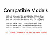 Stationary Non-Heated Back Window Back Glass Compatible with GMC Sierra/Chevrolet Silverado 2007-2013 1500 Models/ 2007-2014 2500 3500 Models (Not For Classic Models)