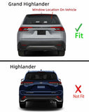 Heated Rear Back Window Back Glass Compatible with Toyota Grand Highlander 2024-2026 Models