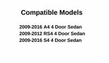 Heated Back Window Back Glass Compatible with Audi A4/ S4/ RS4 4 Door Sedan 2009-2016 Models
