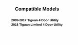 Heated Back Tailgate Window Back Glass Compatible with Volkswagen Tiguan 2009-2017 Models/ Tiguan Limited 2018 Models