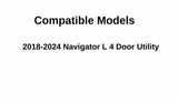 Driver Left Side Quarter Window Quarter Glass Compatible with Lincoln Navigator L 2018-2024 Long Wheel Base Models