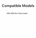 Heated Back Window Back Glass Compatible with Kia Rio 4 Door Sedan 2001-2005 Models