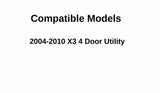 Back Tailgate Window Back Glass Compatible with BMW X3 2004-2010 Models