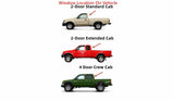 Back Window Back Glass Stationary Compatible with Toyota Tacoma Pickup 1995-2004 Models