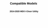 Heated Back Tailgate Window Back Glass Compatible with Acura MDX 2014-2020 Models