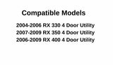 Heated Back Tailgate Window Back Glass Compatible with Lexus RX330 2004-2006 Models / RX350 2007-2009 Models / RX400 2006-2009 Models