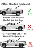 Tempered Driver Left Side Door Window Door Glass Compatible with Chevrolet Silverado 2500 3500 2020-2026 GMC Sierra 2500 3500 2020-2026 2-Door Standard Cab Pickup Models