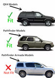 Passenger Right Side Front Door Window Door Glass Compatible with Nissan Pathfinder/Infiniti QX4 1996-2004 Models (Not For Pathfinder Armada)
