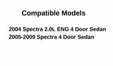 Heated Back Window Back Glass Compatible with Kia Spectra 4 Door Sedan 2005-2009 / Spectra 20.L ENG 4 Door Sedan 2004 Models