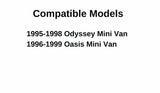 Driver Left Side Front Door Window Door Glass Compatible with Honda Odyssey/Isuzu Oasis 1995-1999 Models